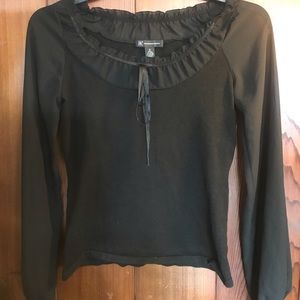 INC See-Through/Knit Blouse